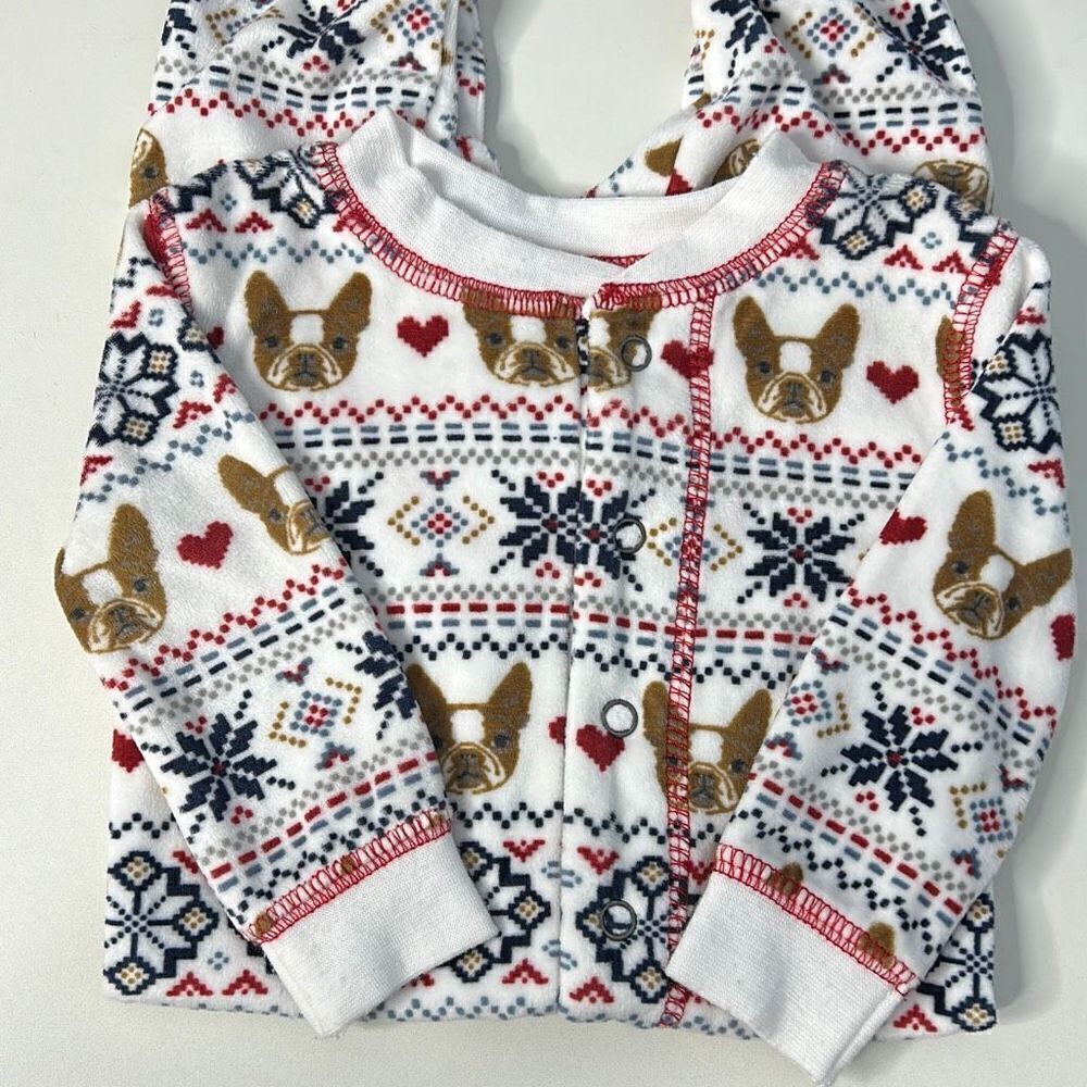 PJ Salvage Baby 3-6 mo Fleece Dog Outfit